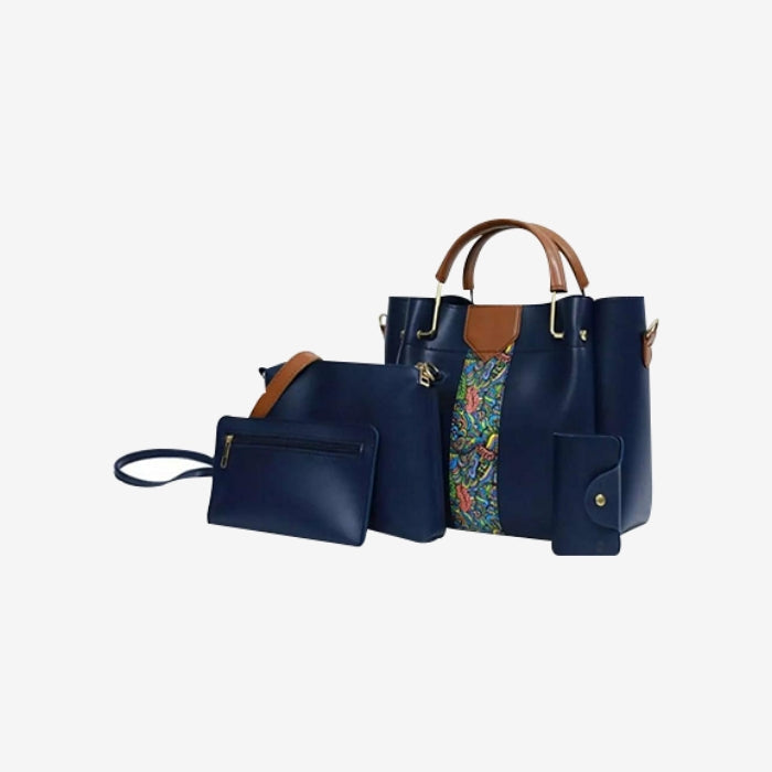 Blue 4 piece Capri Handbag