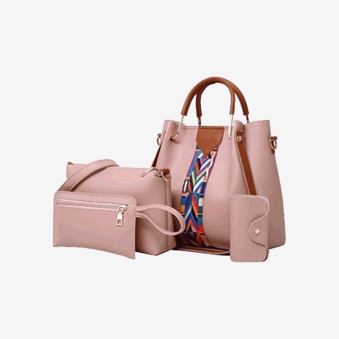 Pink 4 piece Capri Handbag