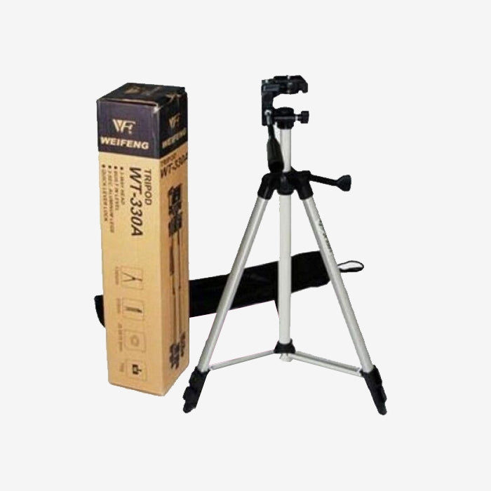 Tripod 330 Stand with Mobile Clip for Mobile and Camera ( Max Height upto 5 Feet )  (CS)